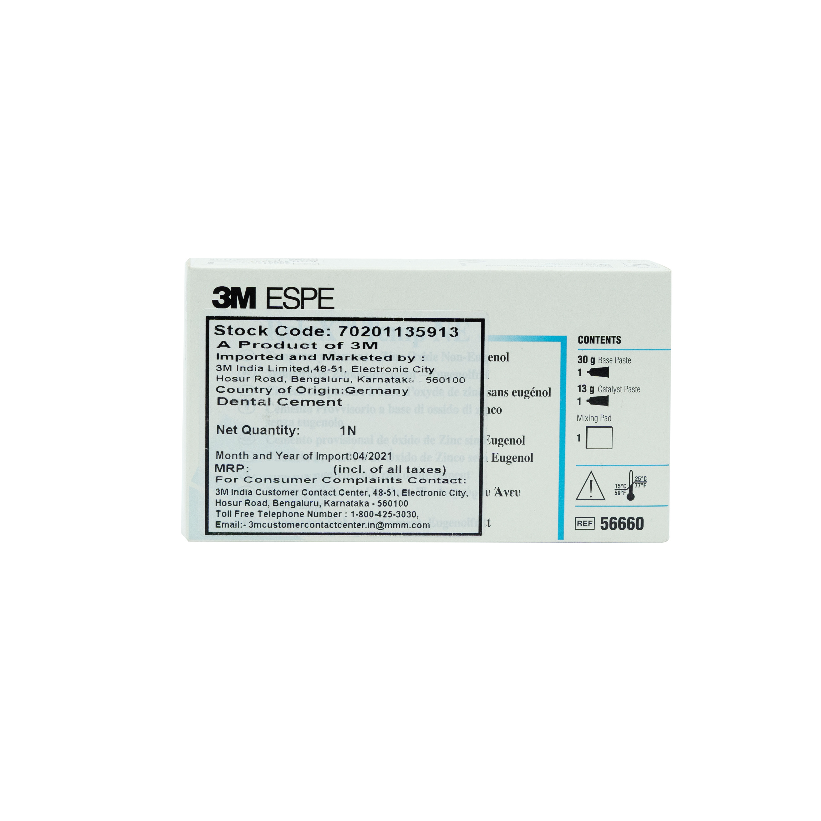 3M ESPE Relyx Temp NE Non Eugenol Temporary Cement